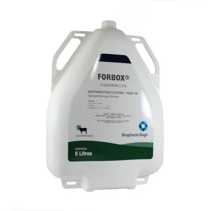 FORBOX ® Fluaxuron - Pour On 5 L - Biogenesis Bago - Agropecuaria Tamboril