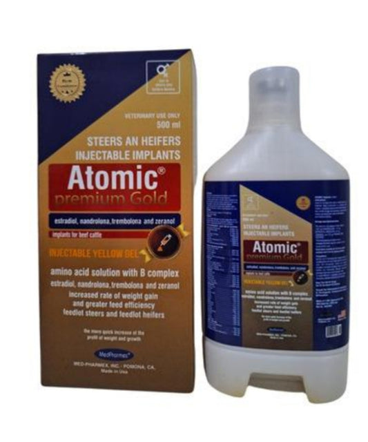 Atomic® Premium Gold 500 ML Medfharmex - Agropecuaria Tamboril Venezuela