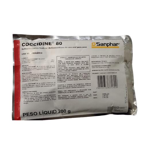 Coccidina 80 200g Sanphar - Agropecuaria Tamboril Venezuela