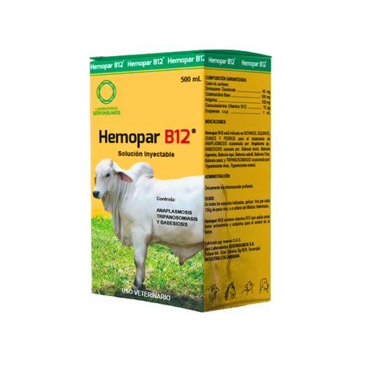 HEMOPAR B12 ® 500 ML Ser insumos - Agropecuaria Tamboril Venezuela